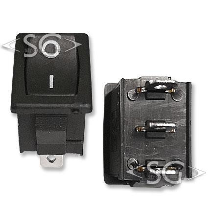 Переключатель KCD1-B2 (KCD1-B2101O11KK) (маркировка KCD7) 6A 3pin BLACK