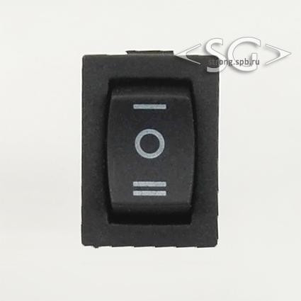 Переключатель KCD1-B2 (KCD1-B2103O41KK) (маркировка KCD1-103) 6A 3pin BLACK