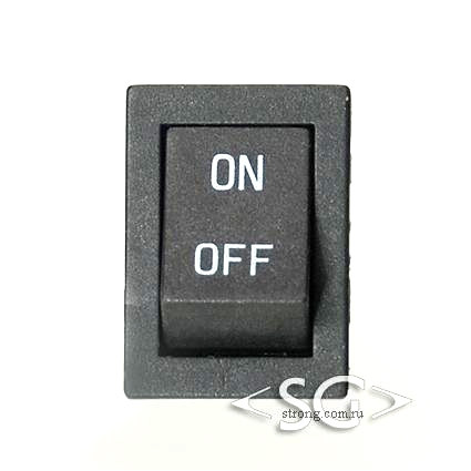 Переключатель KCD1-FP (KCD1-FP10211KKA) 6A 2pin BLACK