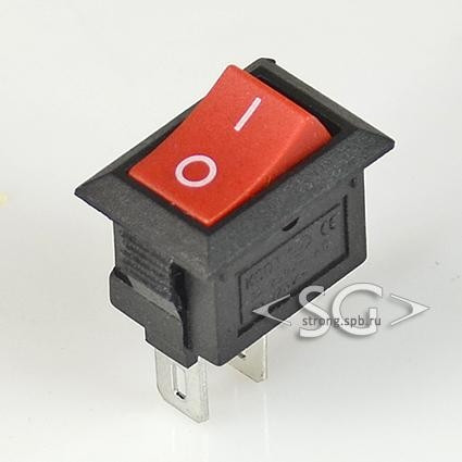 Переключатель KCD11-A (KCD11A10111RK) (маркировка KCD1) 3A 2pin RED Переключатель KCD11-A (KCD11A10111RK) (маркировка KCD1) 3A 2pin RED