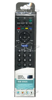 Пульт дистанционного управления для SONY universal RM-L1615 (корпус типа RM-ED054+3D+netflix+youtube) блистер Пульт дистанционного управления для SONY universal RM-L1615 (корпус типа RM-ED054+3D+netflix+youtube) блистер