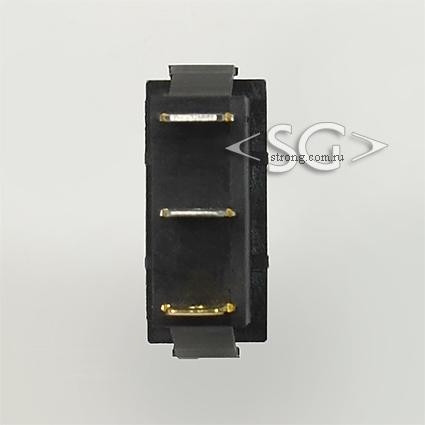 Переключатель KCD3-1 (KCD3-101C11CYK 12V) (маркировка KCD2) 16A 3pin YELLOW light
