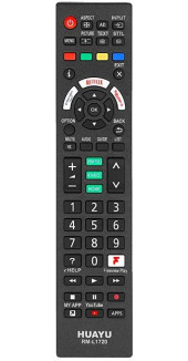 Пульт дистанционного управления для PANASONIC universal RM-L1720(корпус типа N2QAYB001009 NETFLIX,Prime video,youtube,F)блистер