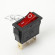 Переключатель KCD3-1 (KCD3-101D11CRK)  24V (маркировка KCD2) 16A 3pin RED light