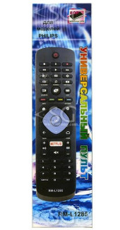 Пульт дистанционного управления для PHILIPS universal RM-L1285 (корпус типа 996596001555 NETFLIX) перекл 2-х кодов ( в коробке) Пульт дистанционного управления для PHILIPS universal RM-L1285 (корпус типа 996596001555 NETFLIX) перекл 2-х кодов ( в коробке)