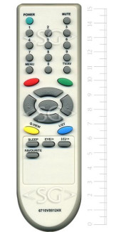 Пульт дистанционного управления для LG 6710V00124X (MKJ61608504) Пульт дистанционного управления для LG 6710V00124X (MKJ61608504)
