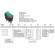 Переключатель KCD3-1 (KCD3-101N11CGK) 16A 3pin GREEN light