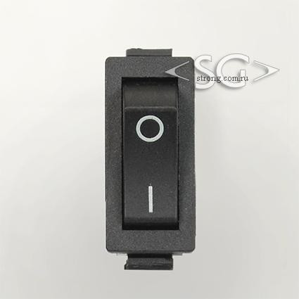 Переключатель KCD3-1 (KCD3-101O11CKK) (маркировка KCD2) 16A 2pin BLACK