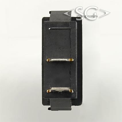 Переключатель KCD3-1 (KCD3-101O11CKK) (маркировка KCD2) 16A 2pin BLACK