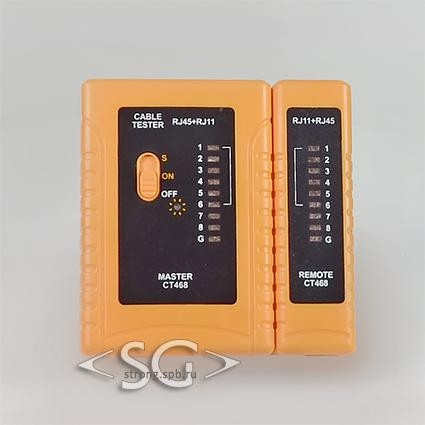 Кабельный тестер CT468 (RG45+RG11)