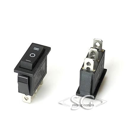 Переключатель KCD3-1 (KCD3-103O71CKK) 16A 3pin BLACK