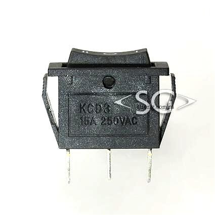 Переключатель KCD3-1 (KCD3-103O71CKK) 16A 3pin BLACK