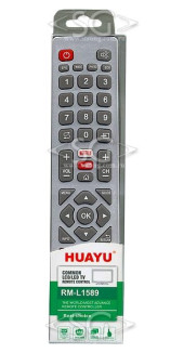 Пульт дистанционного управления для SHARP universal RM-L1589 (корпус типа LC-32HI3222E белый 3D(5 кодов)) блистер Пульт дистанционного управления для SHARP universal RM-L1589 (корпус типа LC-32HI3222E белый 3D(5 кодов)) блистер