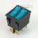Переключатель KCD3-2 (KCD3-201N11CBK) (маркировка KCD6) 16A 6pin BLUE light