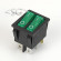 Переключатель KCD3-2 (KCD3-201N11CGK) (маркировка KCD6) 16A 6pin GREEN light