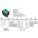Переключатель KCD3-2 (KCD3-201N11CGK) (маркировка KCD6) 16A 6pin GREEN light