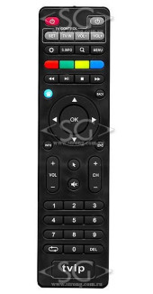 Пульт дистанционного управления для TVIP (для IPTV приставок TVIP IPTV S-410, TVIP IPTV S-500) с надписью "tvip" под оригинал Пульт дистанционного управления для TVIP (для IPTV приставок TVIP IPTV S-410, TVIP IPTV S-500) с надписью "tvip" под оригинал