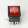 Переключатель KCD4-201 (KCD4-201N11CRKA) (6pin) 16A 6pin RED light
