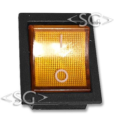 Переключатель KCD4-201 (KCD4-201N11CYKA) 16A 4pin YELLOW light Переключатель KCD4-201 (KCD4-201N11CYKA) 16A 4pin YELLOW light