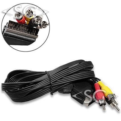 Шнур SCART-4*RCA  3 м