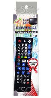 Пульт дистанционного управления универсальный для TV R-TV8 (RI-TV8) (инструкция на русском языке) в коробке