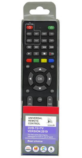 Пульт дистанционного управления универсальный для DVB-T2+3 ресиверов+TV ver2019(длинные) )блистер Пульт дистанционного управления универсальный для DVB-T2+3 ресиверов+TV ver2019(длинные) )блистер