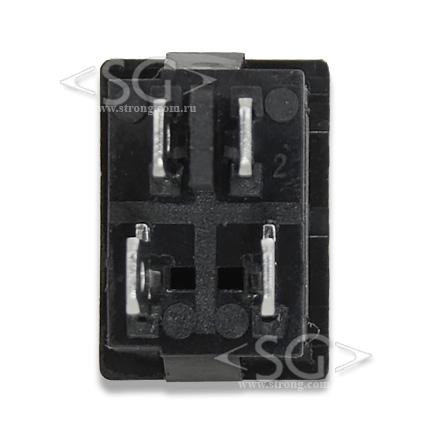 Переключатель KCD1-104B (KCD1-104BO0111KKA) 6A 4pin BLACK