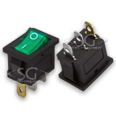 Переключатель KCD1-B2 (KCD1-B2101N11GK)* 6A 3pin GREEN light Переключатель KCD1-B2 (KCD1-B2101N11GK)* 6A 3pin GREEN light