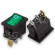 Переключатель KCD1-B2 (KCD1-B2101N11GK)* 6A 3pin GREEN light