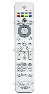 Пульт дистанционного управления для PHILIPS 2422 549 02315 белый (RCPF02E09B, RCPF02E09W,996510023587) (=2422 549 02314 чёрный)