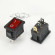 Переключатель KCD1-B2 (KCD1-B2101N11RK)* 6A 3pin RED light