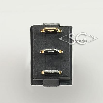 Переключатель KCD1-B2 (KCD1-B2101N11RK)* 6A 3pin RED light