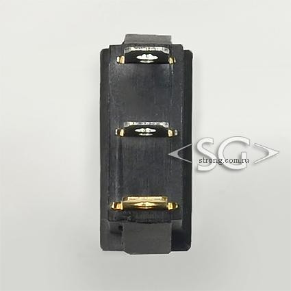 Переключатель KCD3-1 (KCD3-101N11CBK) 16A 3pin BLUE light